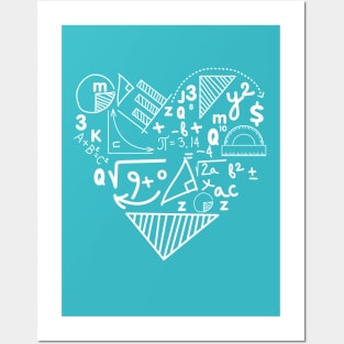 Math lovers simple design Posters and Art